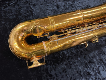 Photo Conn USA Low A Baritone Saxophone in Gold Lacquer, Serial #784229